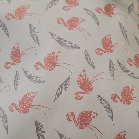 Flamingo and feather design cross body clutch Summer Travel Tropical Make up NWT - Picture 6 of 6